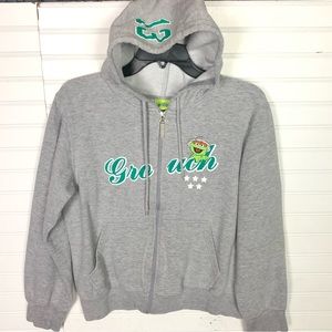 3 for $25 Oscar the Grouch Light Gray HoodieSz L